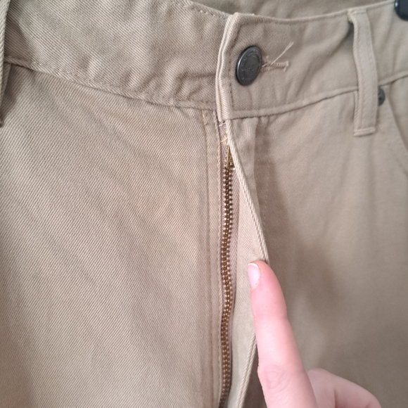 RM Williams Mens light Tan Cotton core straight leg high rise Trousers Size 38R - Picture 6 of 16